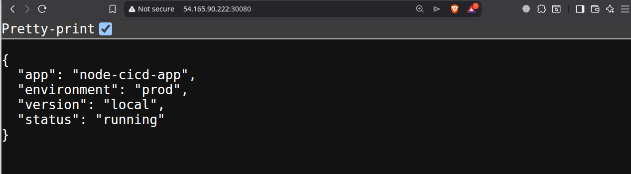 Figure 17 — API exposé sur un NodePort