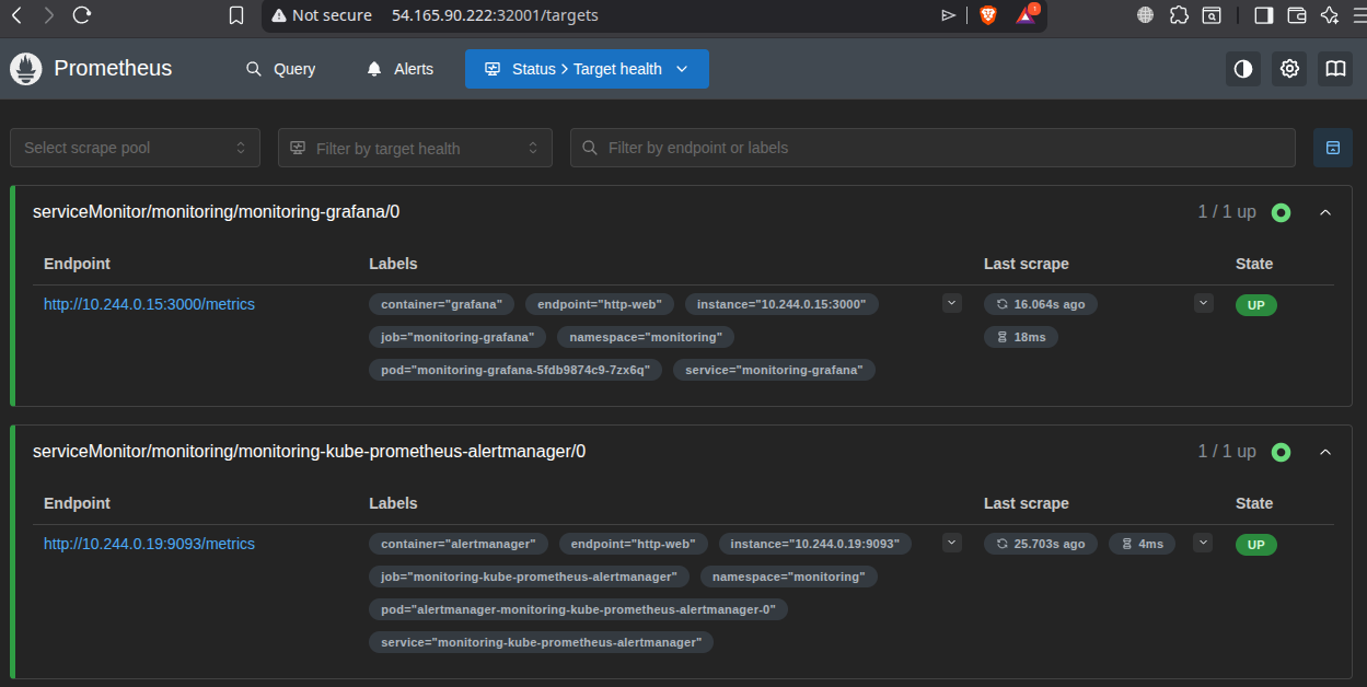 Figure 26 — Interface Prometheus